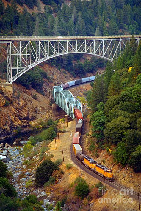 Union Pacific Train Feather River Canyon Photograph by Wernher Krutein ...