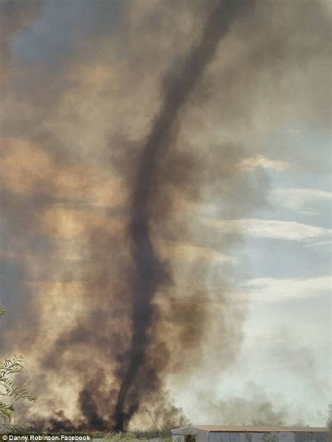 Fire tornado captured on video in Western Australia | Daily Mail Online