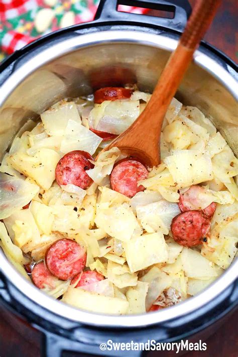 Instant Pot Cabbage and Sausage [Video] - S&SM