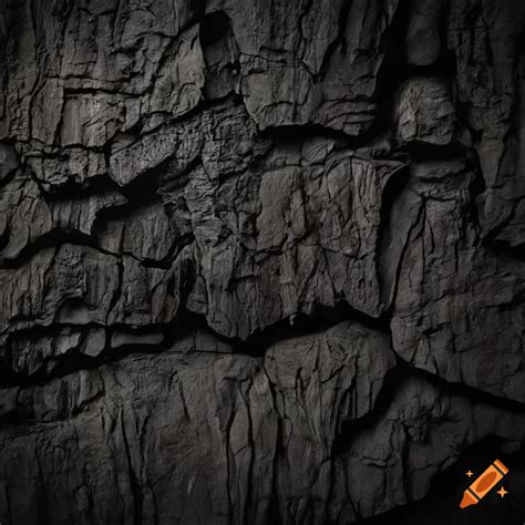 Texture of a dark cave rock wall on Craiyon