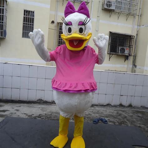 Adult Donald Duck Mascot Costume Daisy Mascot Costume For Women Performances Costumes-in Mascot ...