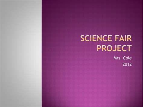 PPT - Science Fair Project PowerPoint Presentation, free download - ID ...