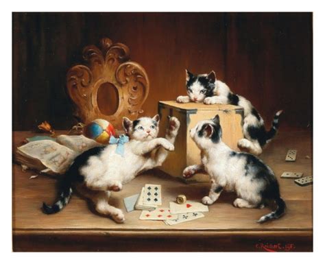 Cats Vintage Art Paintings Free Stock Photo - Public Domain Pictures