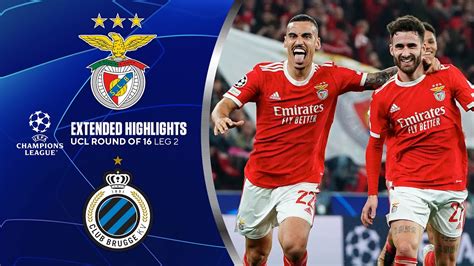 Benfica vs. Club Brugge: Extended Highlights | UCL Round of 16 - Leg 2 ...