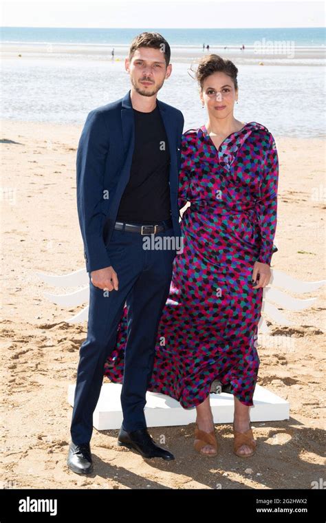 Schemci Lauth and Laura Muller attending the beach Photocall as part of the 35th Cabourg Film ...