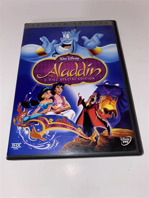 Disney Aladdin Platinum Edition 2 DVD Set Special Features lot of 10 ...