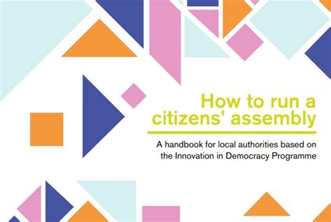 How to run a citizens’ assembly — People Powered