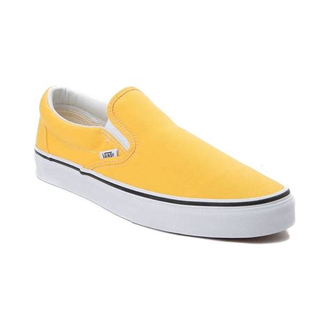 Vans Slip On Skate Shoe - Spectra Yellow - 497271 | Vans slip on, Slip on sneakers, Yellow vans