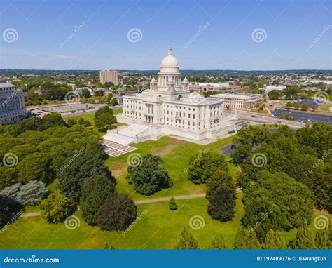 Rhode Island State House, Providence, Rhode Island, USA Stock Photo - Image of aerial, historic ...
