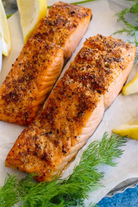 10 Minute Air Fryer Salmon | The Two Bite Club