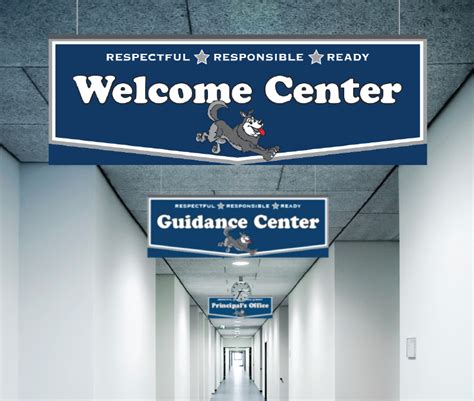 Hallway Street Signs | Gear up to School-Wide Branding and Messaging