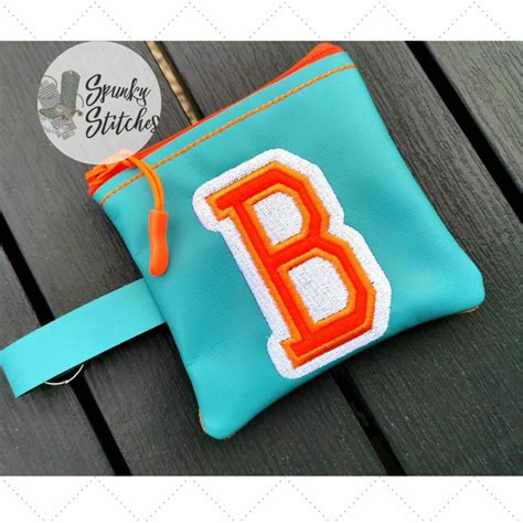 B Block Letter Zipper Bag