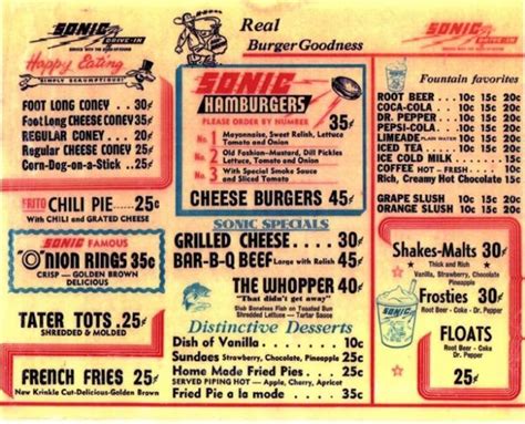 Vintage Fast Food Menus That Look Way Better Than Today's