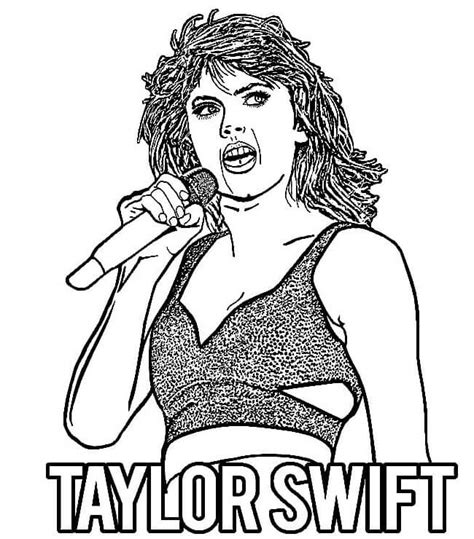Grandes Canções De Taylor Swift para colorir, imprimir e desenhar - Coloringlib.Com