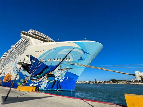 The Norwegian Escape Cruise Ship Docked at the Port Taino Bay in Puerto ...