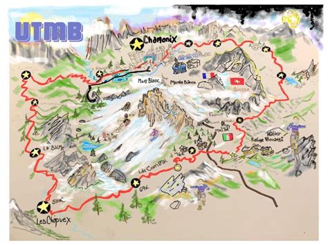 UTMB 100 – Ruff Guide Map – Ruff Guide Maps