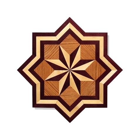 PID Floors Star Medallion Unfinished Decorative Wood Floor Inlay MS001 ...