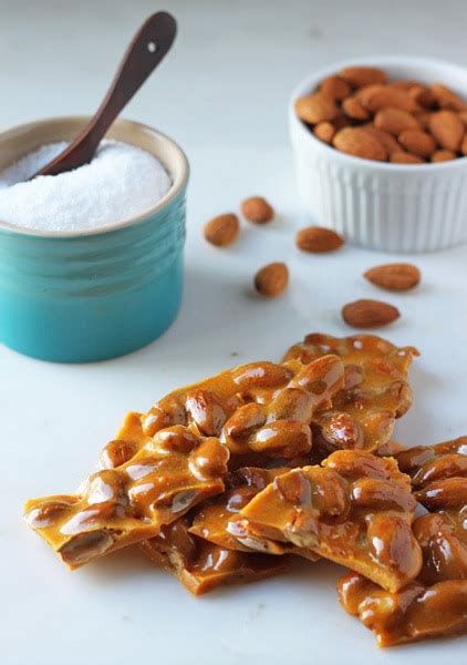 Almond Brittle made in the Microwave - Dessert for Two