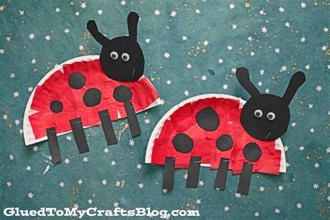 Paper Plate Ladybug Craft Idea