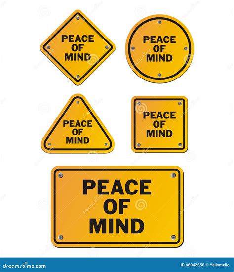 Peace of mind signs stock illustration. Illustration of mindfulness ...