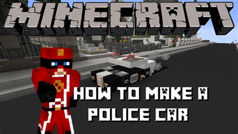 Minecraft - How To Build A Police Car - YouTube