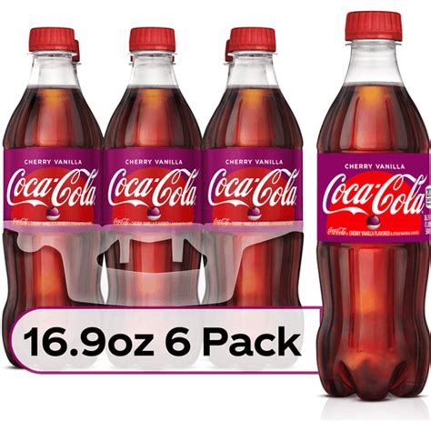 Coca-Cola Cherry Vanilla Bottles, 16.9 fl oz, 6 Pack | Casey's Foods