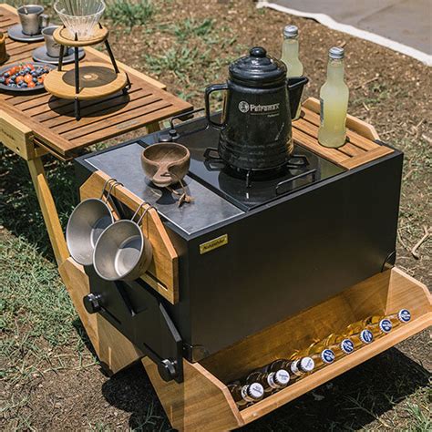 Camping Storage Box - Okoume wood - Yellow - Black - ApolloBox