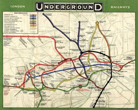 Tube Map of London, 1908 | The Tube map (sometimes called th… | Flickr
