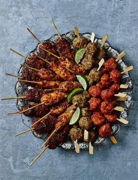 Chicken Kebab Selection (32 Pieces) | M&S | Chicken kebabs, Party food ...