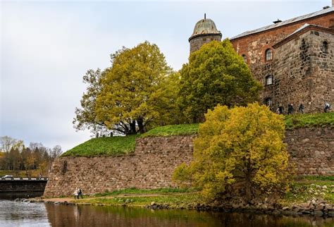 Premium Photo | Fortress wall vyborg castle sightseeing of russia ...