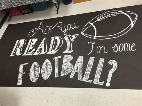 Spirit Poster Ideas For Football