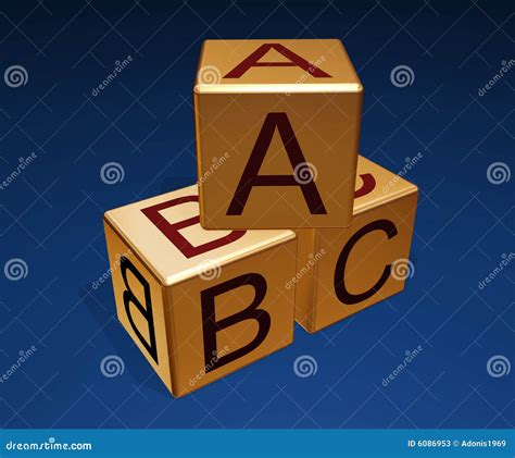 Abc cubes stock illustration. Illustration of play, objects - 6086953