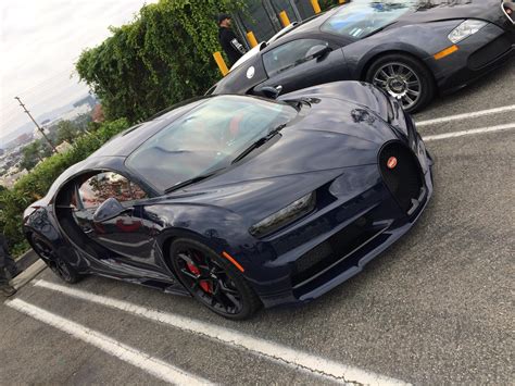 [Bugatti Chiron] in dark blue carbon fiber : r/spotted