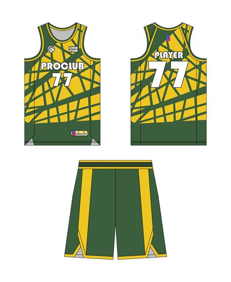 Jersey basketball template design. Basketball uniform mockup design ...