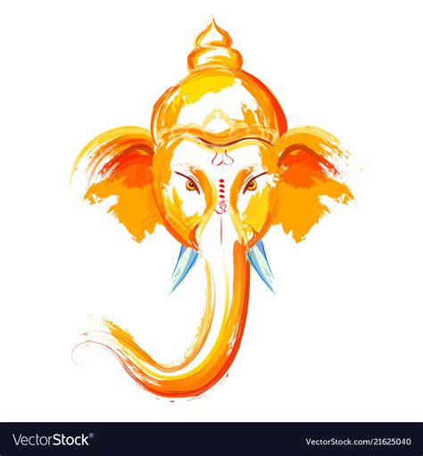 Lord ganpati background for ganesh chaturthi Vector Image