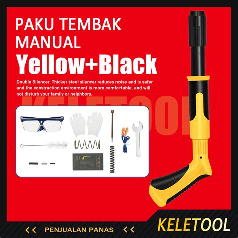 Jual KELETOOL Alat Paku Tembak Beton Pistol paku baja Nail Gun paku ...