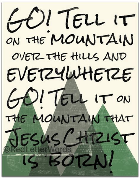 Go Tell it on the Mountain