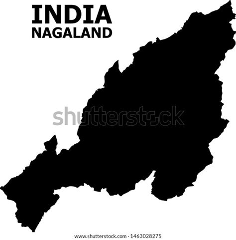 Vector Map Nagaland State Caption Map Stock Vector (Royalty Free ...