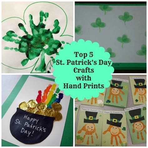 5 Easy Hand Print St. Patrick's Day Crafts for Kids - Classy Mommy