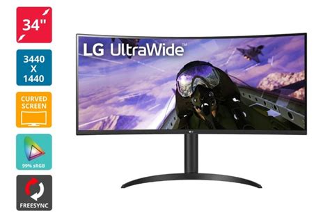 LG 34" Curved Ultrawide WQHD 100Hz VRR Monitor | at Mighty Ape Australia