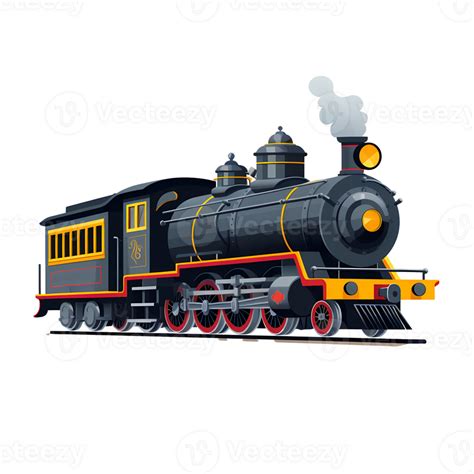 Ai generated steam locomotive train on a transparent background 34466853 PNG