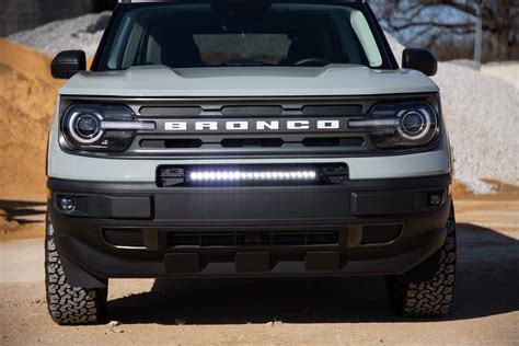 LED Light Kit | Bumper Mount | 20" Black Single Row | Ford Bronco Sport ...