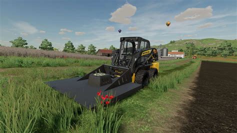 LS 22 Skid Steer Mower v1.0 - Farming Simulator 2022 mod, LS 2022 mod / FS 22 mod