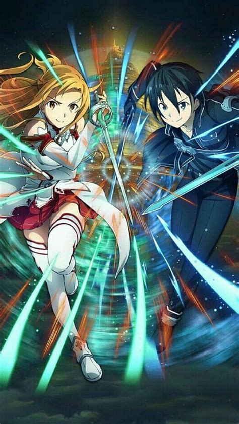 Sword Art Online, anime, art, asuna, game, kirito, md, online, sao, sword, HD phone wallpaper ...