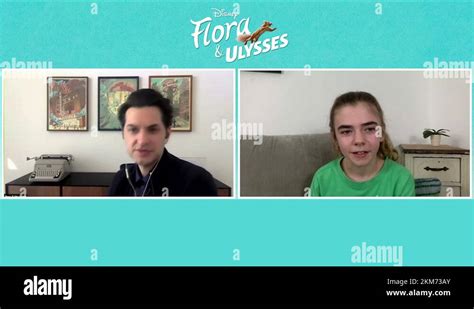 Matilda Lawler and Ben Schwartz talk about new movie 'Flora & Ulysses' - 2021 Stock Video ...