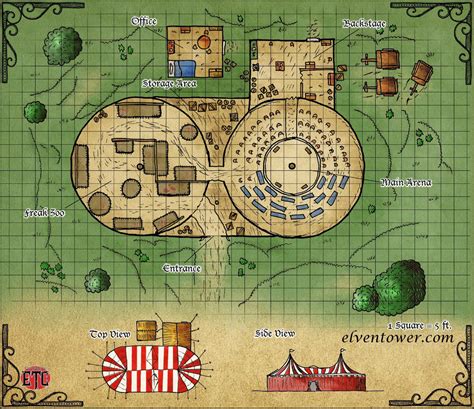 D&D Carnival Map - Living Room Design 2020