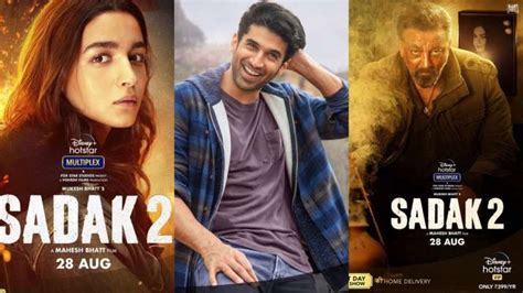 Sadak 2: Alia Bhatt, Aditya Roy Kapur, Sanjay Dutt's first look posters ...