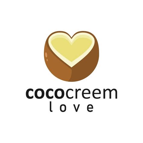 Premium Vector | Coco cream logo design vector