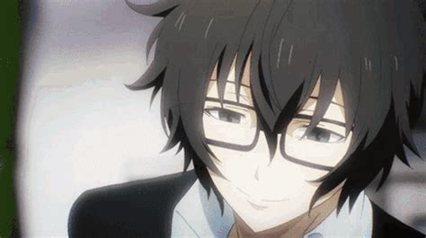 Anime Glasses GIF – Anime Glasses Boy – discover and share GIFs