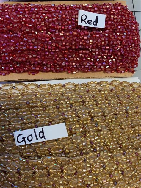 Narrow Beaded Trims. Sold by the Yard. Embellishment Costume - Etsy